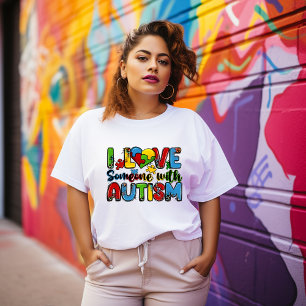 Ich Liebe jemanden mit Autismus T - Shirt