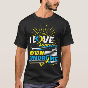 Ich Liebe jemanden mit Down-Syndrom Bewusstsein Sp T-Shirt