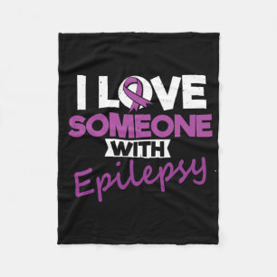 Ich liebe jemanden mit Epilepsie-Tag-Anfällen Krie Fleecedecke