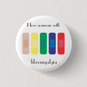 Ich Liebe jemanden mit Fibromyalgie Button