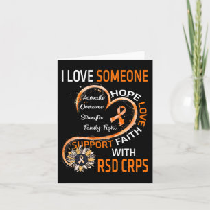 Ich Liebe jemanden mit RSD CRPS Bewusstsein Sonnen Karte