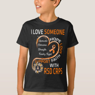 Ich Liebe jemanden mit RSD CRPS Bewusstsein Sonnen T-Shirt