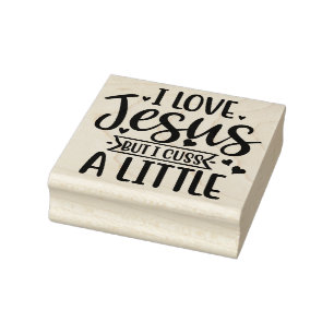 Ich Liebe Jesus, aber ich diskutiere ein wenig Gummistempel