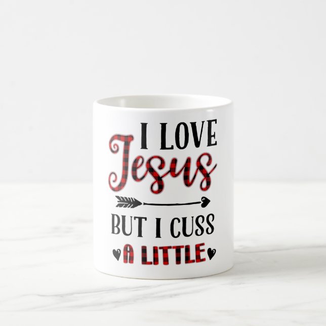 Ich Liebe Jesus, aber ich diskutiere ein wenig Kaffeetasse (Mittel)