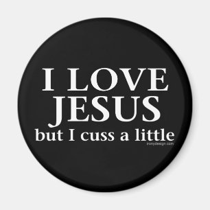 Ich Liebe Jesus [aber ich diskutiere ein wenig] Magnet