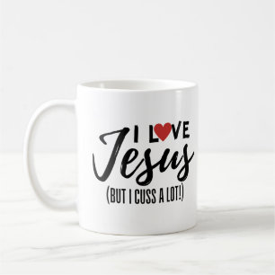Ich Liebe Jesus (aber ich rede viel!) Kaffeetasse