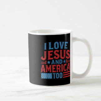 Ich liebe Jesus Amerika 4. Juli Christlicher Unabh Kaffeetasse