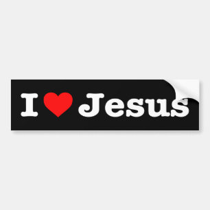 "ICH LIEBE JESUS" AUTOAUFKLEBER
