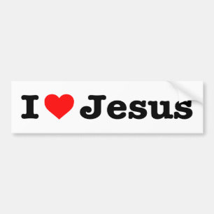 "ICH LIEBE JESUS" AUTOAUFKLEBER