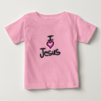 Ich liebe Jesus Christliches Zitat Baby T-shirt