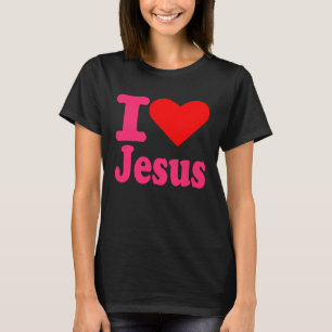 Ich liebe Jesus Christus Christliches Zitat Männer T-Shirt
