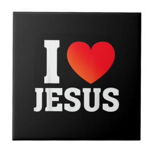 Ich liebe Jesus Fliese