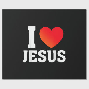 Ich liebe Jesus Geschenkpapier