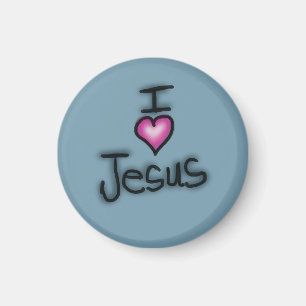 Ich liebe Jesus, ich liebe Jesus Magnet