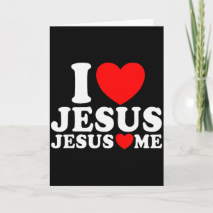 Ich liebe Jesus Jesus liebt mich christlicher Glau Karte