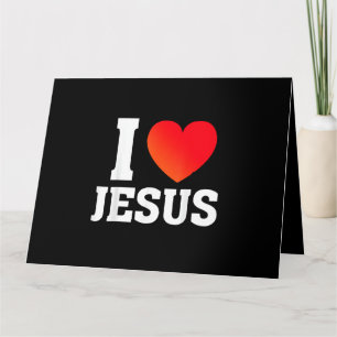 Ich liebe Jesus Karte