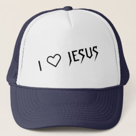 "ICH LIEBE JESUS"-LASTWAGENFAHRERMÜTZE VON 303TATT TRUCKERKAPPE