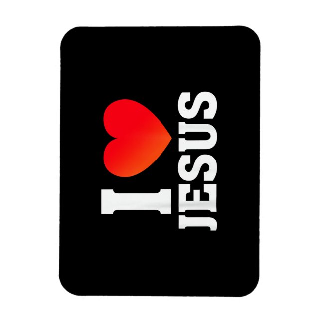 Ich liebe Jesus Magnet (Vertikal)