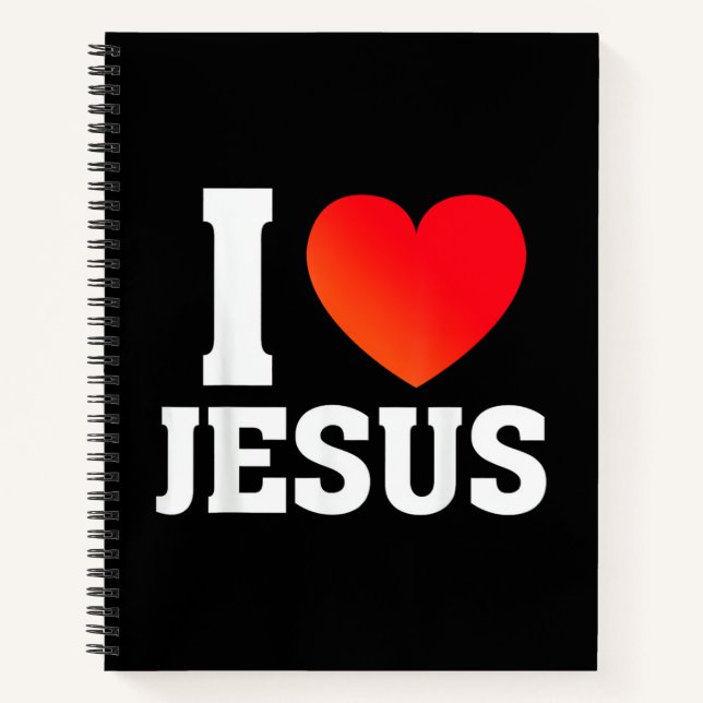 Ich liebe Jesus Notizbuch (Vorderseite)
