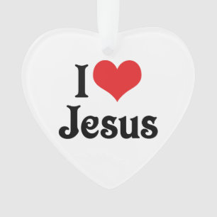 Ich liebe Jesus Ornament