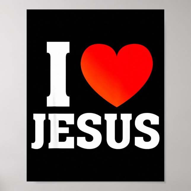 Ich liebe Jesus Poster (Vorne)