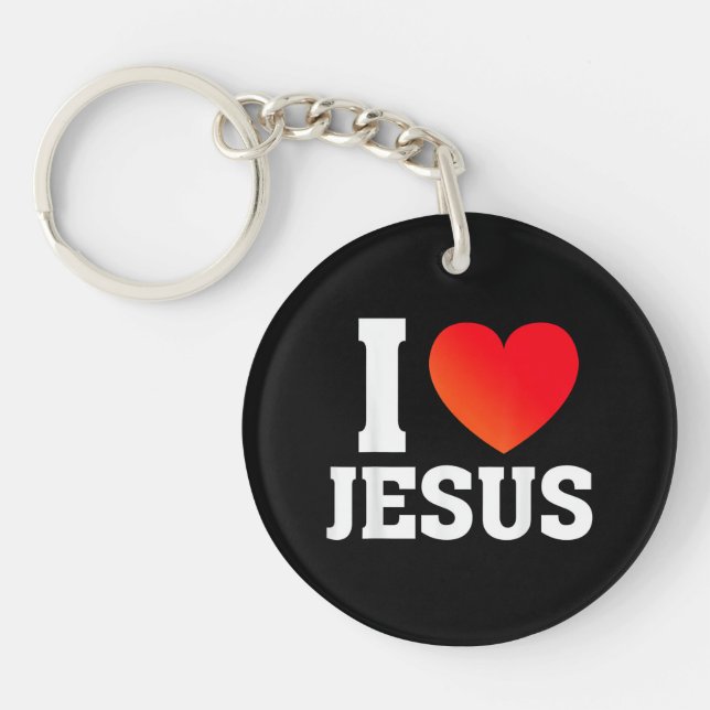 Ich liebe Jesus Schlüsselanhänger (Vorderseite)