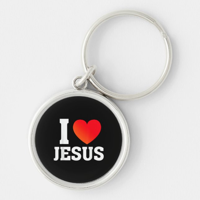 Ich liebe Jesus Schlüsselanhänger (Vorne)