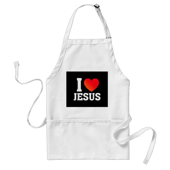 Ich liebe Jesus Schürze (Vorne)