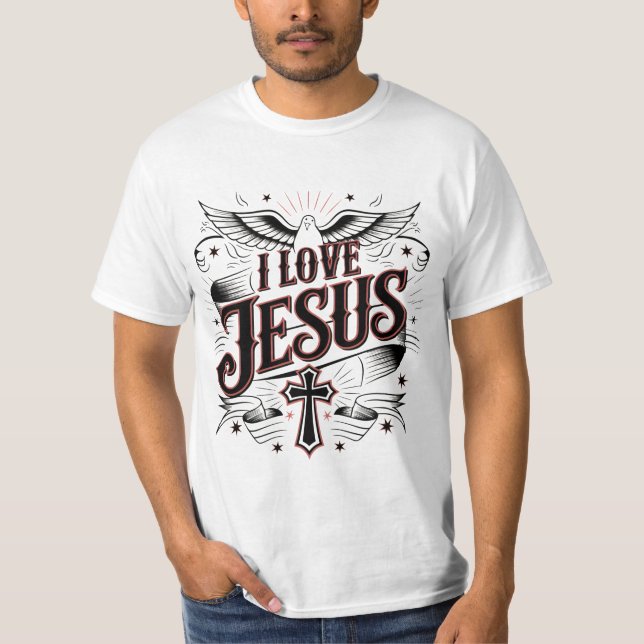 Ich Liebe Jesus Shirt der Männer (Vorderseite)