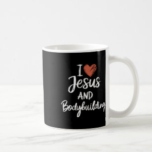 Ich Liebe Jesus und Bodybuilding Christliche relig Kaffeetasse