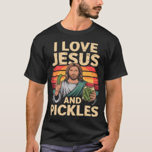 Ich liebe Jesus und eingelegte Gurken Shirt Gurke