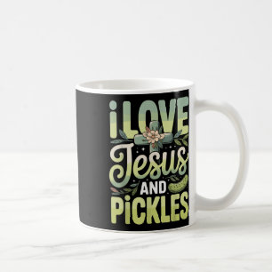 Ich liebe Jesus und Essiggurken  Kaffeetasse
