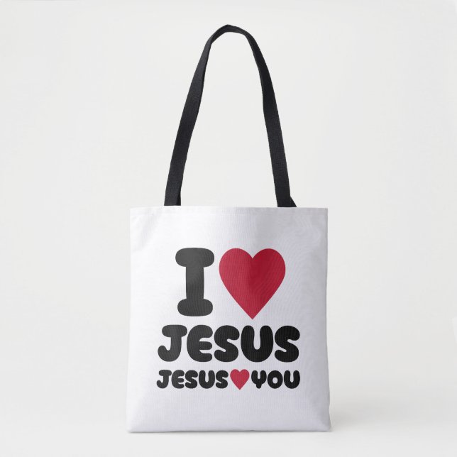 Ich Liebe Jesus und Jesus Lieben Sie Christlich (Vorderseite)