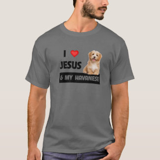 Ich Liebe Jesus und mein Hund Mama Hund Vater Pet  T-Shirt