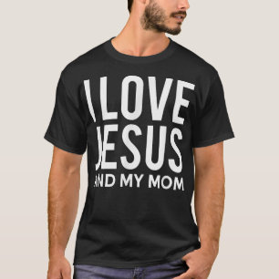 Ich Liebe Jesus und meine Mama Witzige Christliche T-Shirt