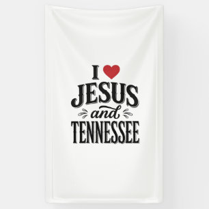 Ich liebe Jesus und Tennessee Vintage-Christen-Des Banner