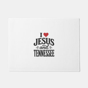 Ich liebe Jesus und Tennessee Vintage-Christen-Des Fußmatte