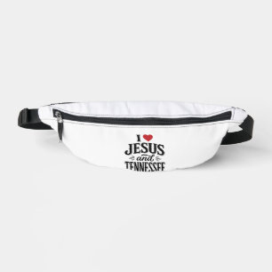 Ich liebe Jesus und Tennessee Vintage Christian De Bauchtasche