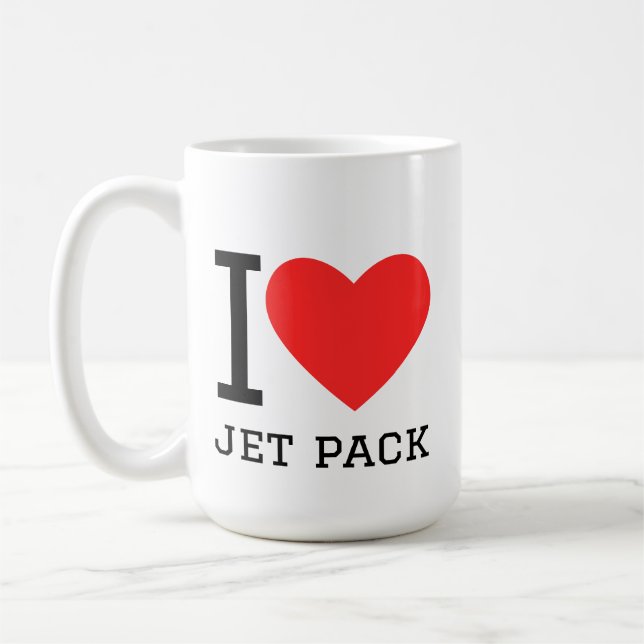 Ich liebe Jetpack Kaffeetasse (Links)