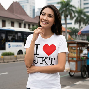 ICH LIEBE JKT ICH LIEBE JKT JAKARTA INDONESIEN T-S T-Shirt