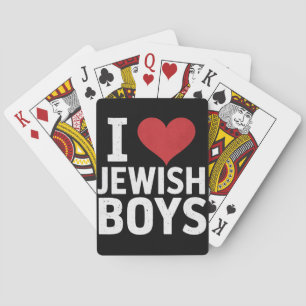 Ich liebe jüdische Jungen Ich Herz jüdische Jungen Spielkarten