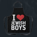 Ich Liebe jüdische Jungs Ich höre jüdische Jungs H Schürze<br><div class="desc">Ich Liebe jüdische Jungs Ich höre jüdische Jungs Hanukkah</div>