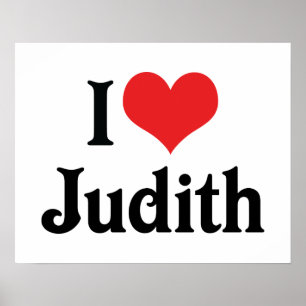 Ich liebe Judith Poster