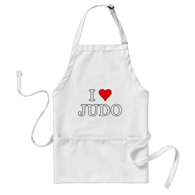 Ich liebe Judo Schürze (Vorne)