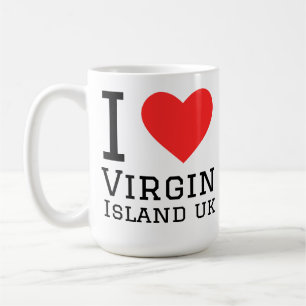 Ich liebe Jungferninseln uk Kaffeetasse