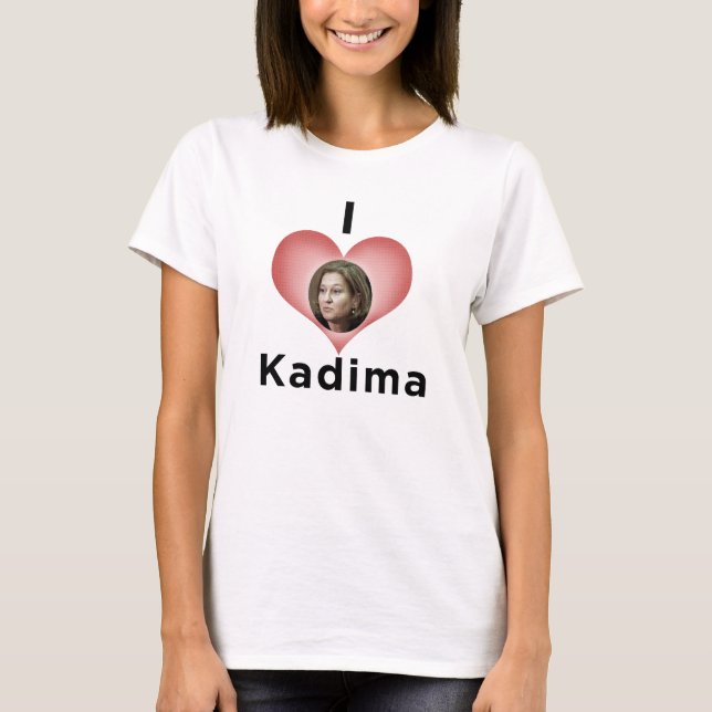 "Ich Liebe Kadima " T-Shirt (Vorderseite)
