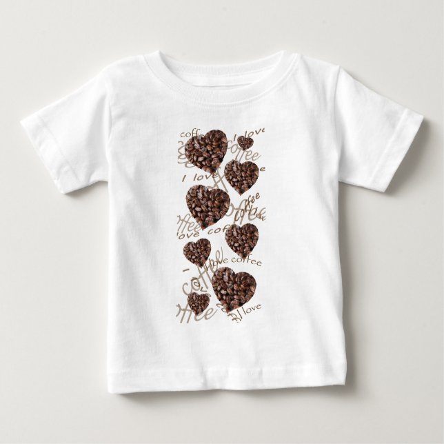 Ich Liebe Kaffee! Baby T-shirt (Vorderseite)