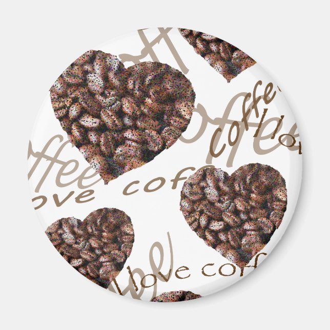 Ich Liebe Kaffee! Magnet (Vorne)