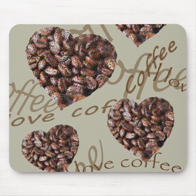 Ich Liebe Kaffee! Mousepad (Vorne)