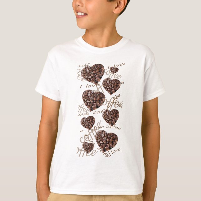 Ich Liebe Kaffee! T-Shirt (Vorderseite)